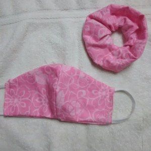 face mask with scrunchie